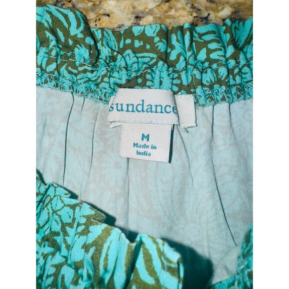 NWOT Sundance Cressida Green Floral Tiered Midi Dress S/S Cottage Core Boho - Picture 6 of 10